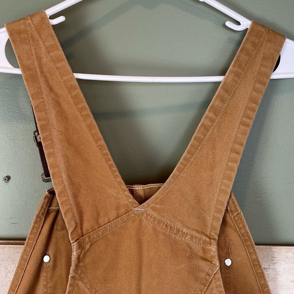 Vintage Mens Carhartt Double Knee Duck Canvas Bib Overalls - Picture 11 of 16